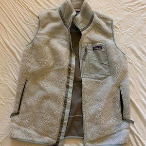 Patagonia Women's Gray Fuzzy Vest